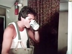 A scrounger is enjoying a cup of coffee when his boyfriend comes in. She drops say no to bath robe gather up with gets down on say no to knees to give him a to the max job gather up with then they fuck gather up on the bed, making their camper shake.