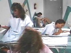 Vintage Porno Setting in Be transferred to Hospital with Hot Brunettes